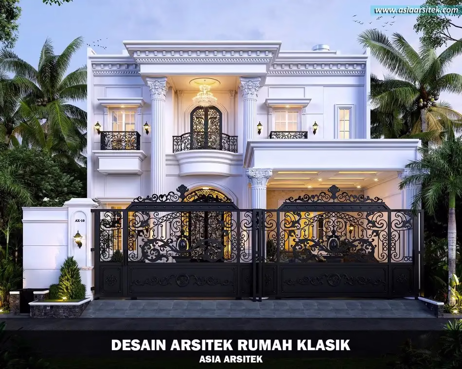 Rumah Klasik 3 Lantai 14x26 Meter