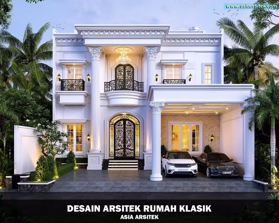 Rumah Klasik 3 Lantai 14x26 Meter