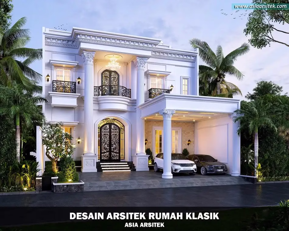Rumah Klasik 3 Lantai 14x26 Meter