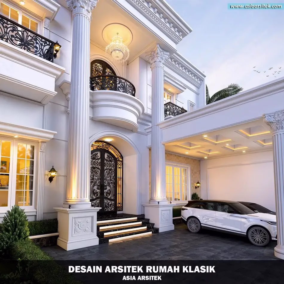 Rumah Klasik 3 Lantai 14x26 Meter