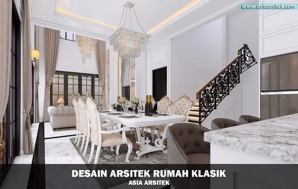 Rumah Klasik 3 Lantai Cibubur