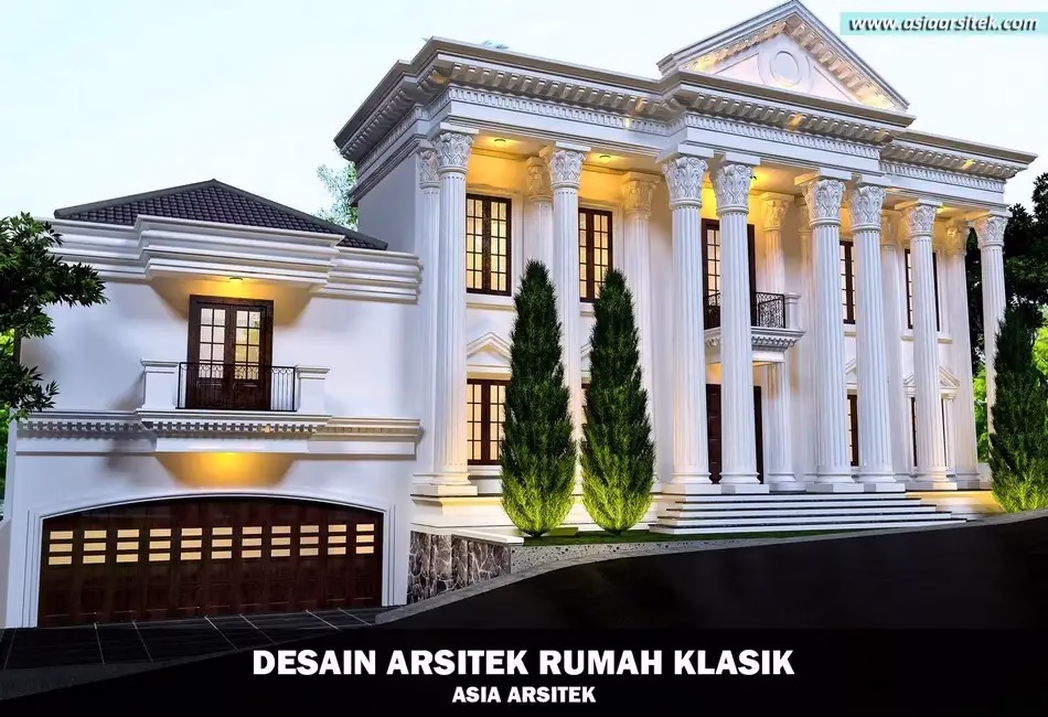Rumah Klasik Megah Pilar Tinggi