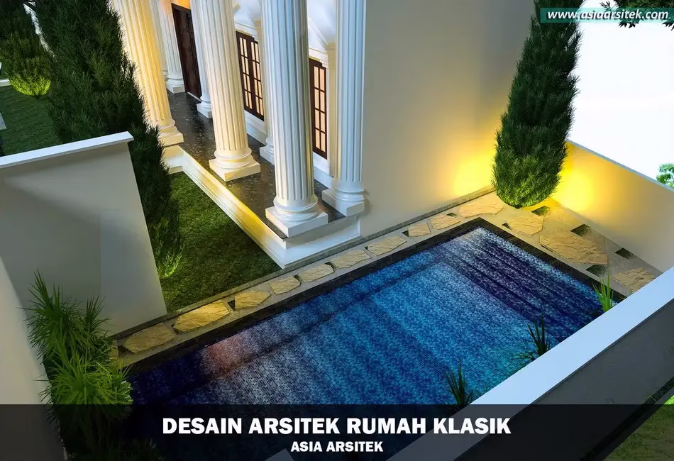 Rumah Klasik Megah Pilar Tinggi