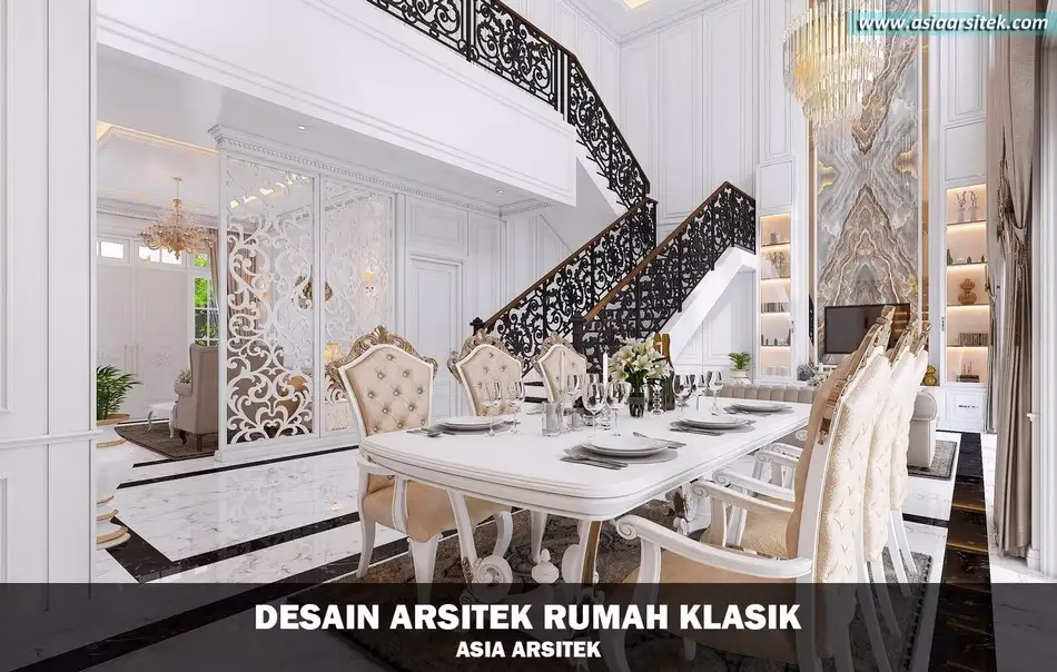 Rumah Klasik Mewah 2 Lantai di Jakarta Timur
