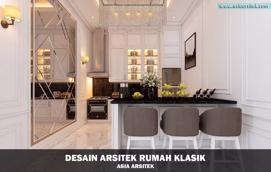 Rumah Klasik Mewah 2 Lantai di Jakarta Timur