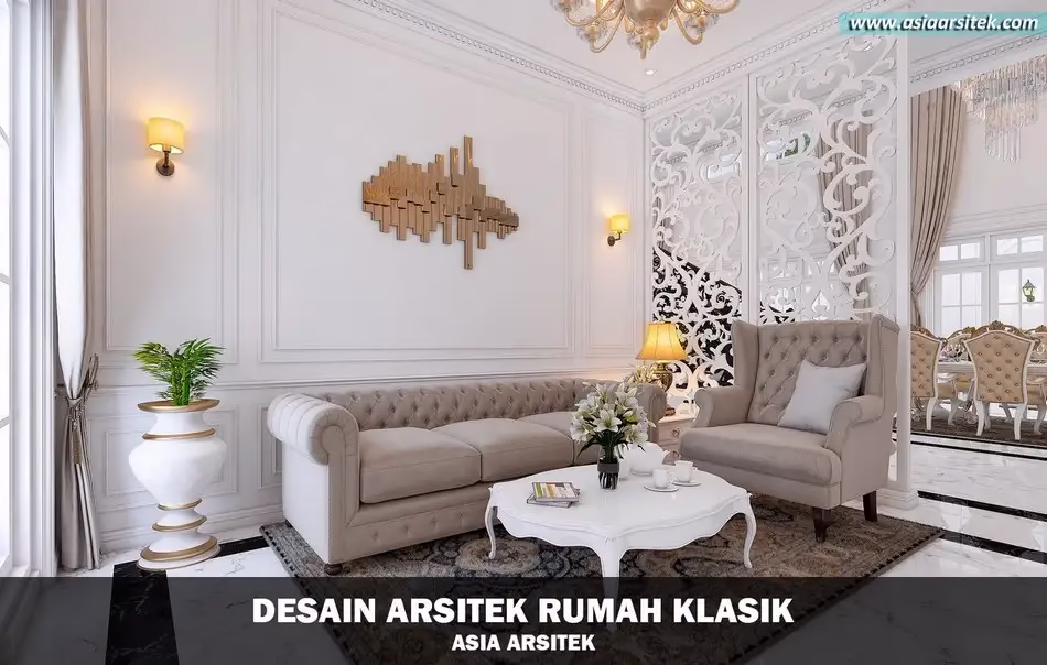 Rumah Klasik Mewah 2 Lantai di Jakarta Timur