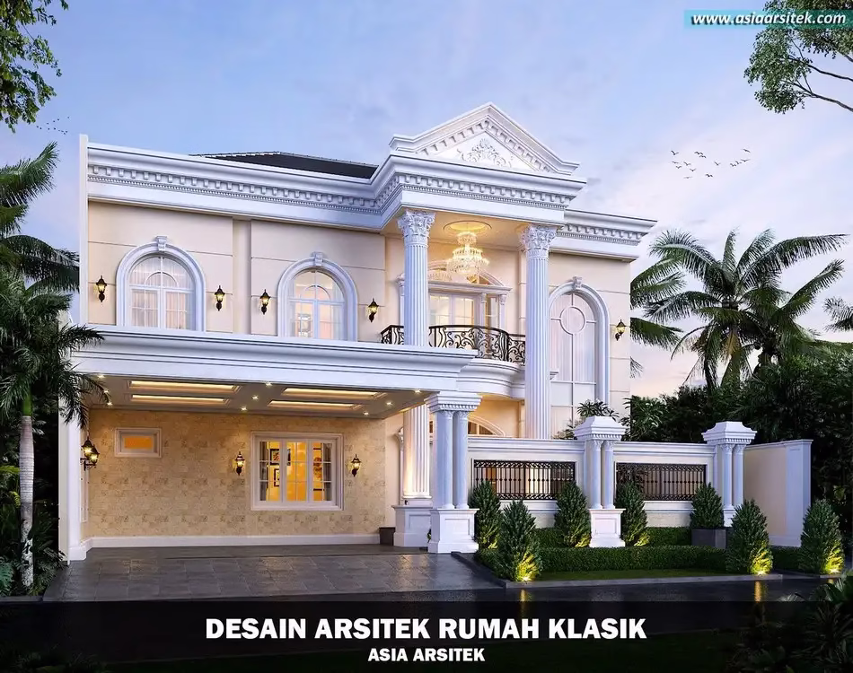 Rumah Klasik Modern 2 Lantai