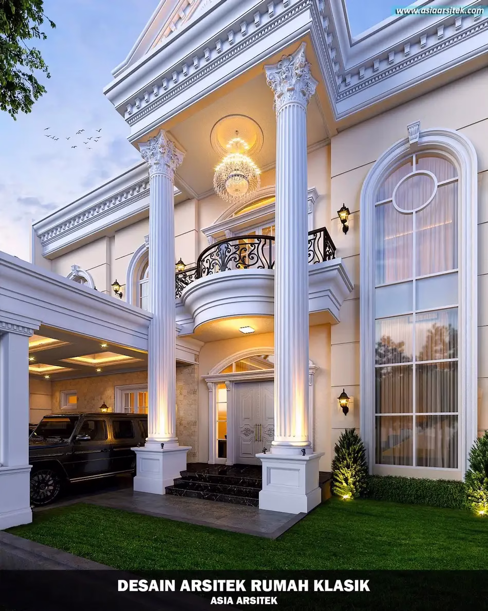 Rumah Klasik Modern 2 Lantai