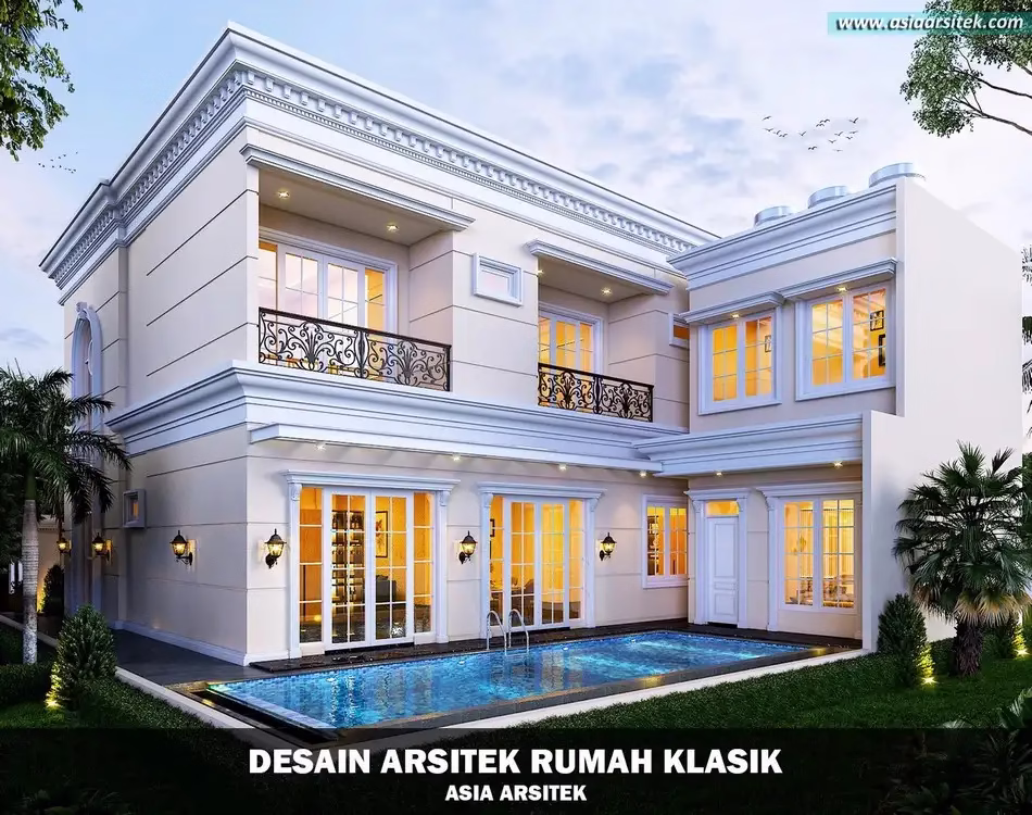 Rumah Klasik Modern 2 Lantai