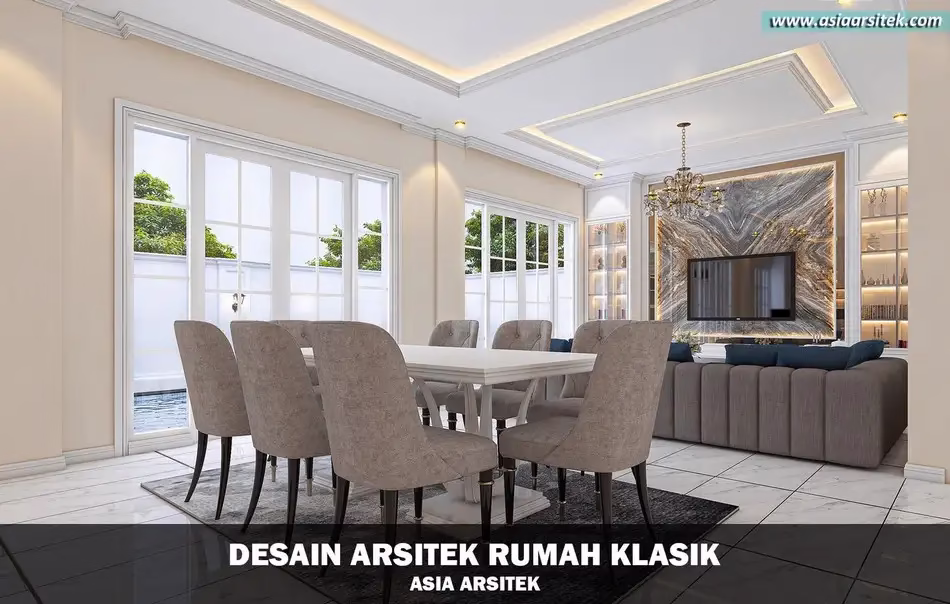 Rumah Klasik Modern 2 Lantai