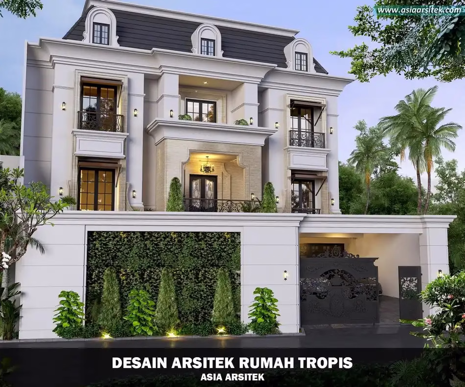 Rumah Mewah Tropis Modern 3 Lantai di Matraman Jakarta Timur