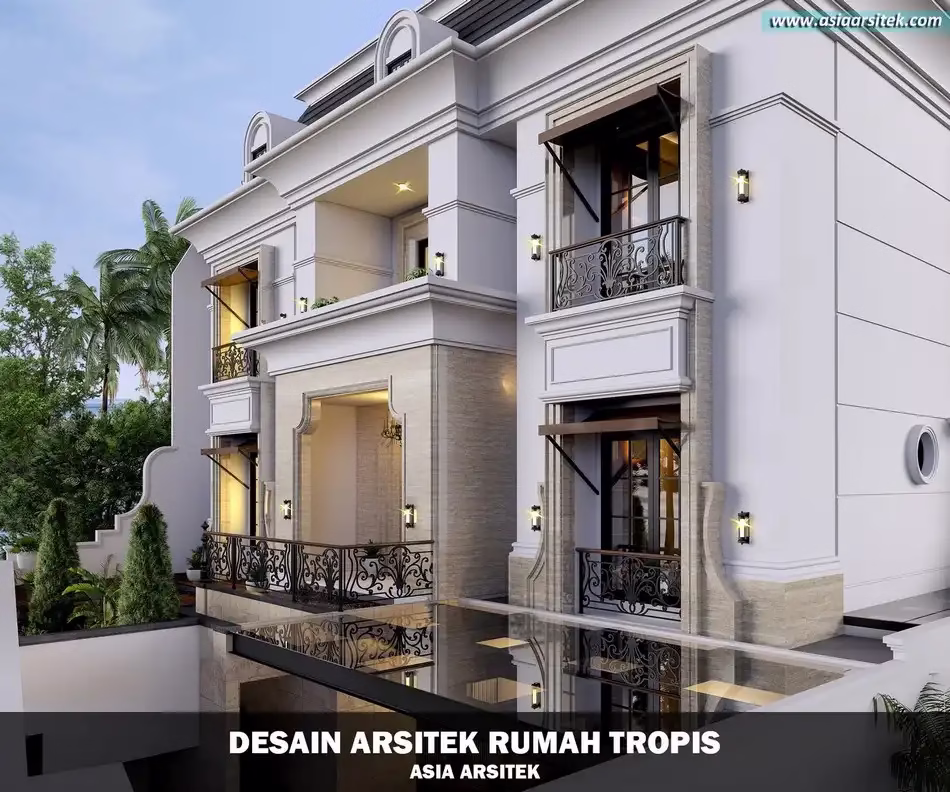 Rumah Mewah Tropis Modern 3 Lantai di Matraman Jakarta Timur
