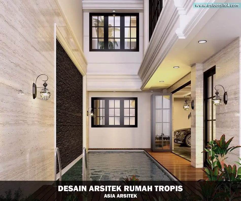 Rumah Mewah Tropis Modern 3 Lantai di Matraman Jakarta Timur