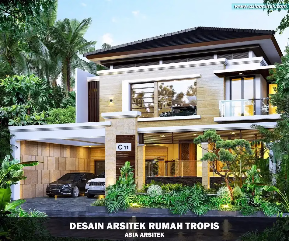 Rumah Tropis 2 Lantai Bandung