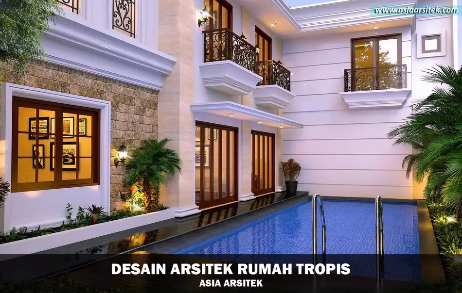Rumah Tropis 3 Lantai Cempaka Putih