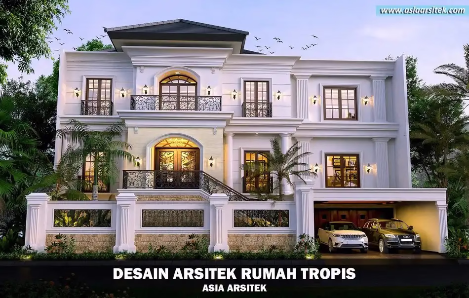 Rumah Tropis 3 Lantai Cempaka Putih