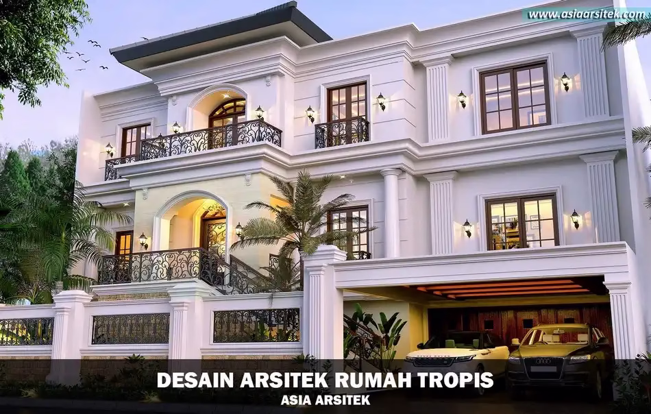 Rumah Tropis 3 Lantai Cempaka Putih