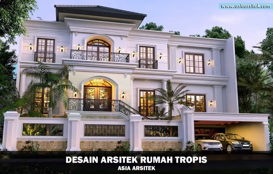 Rumah Tropis 3 Lantai Cempaka Putih