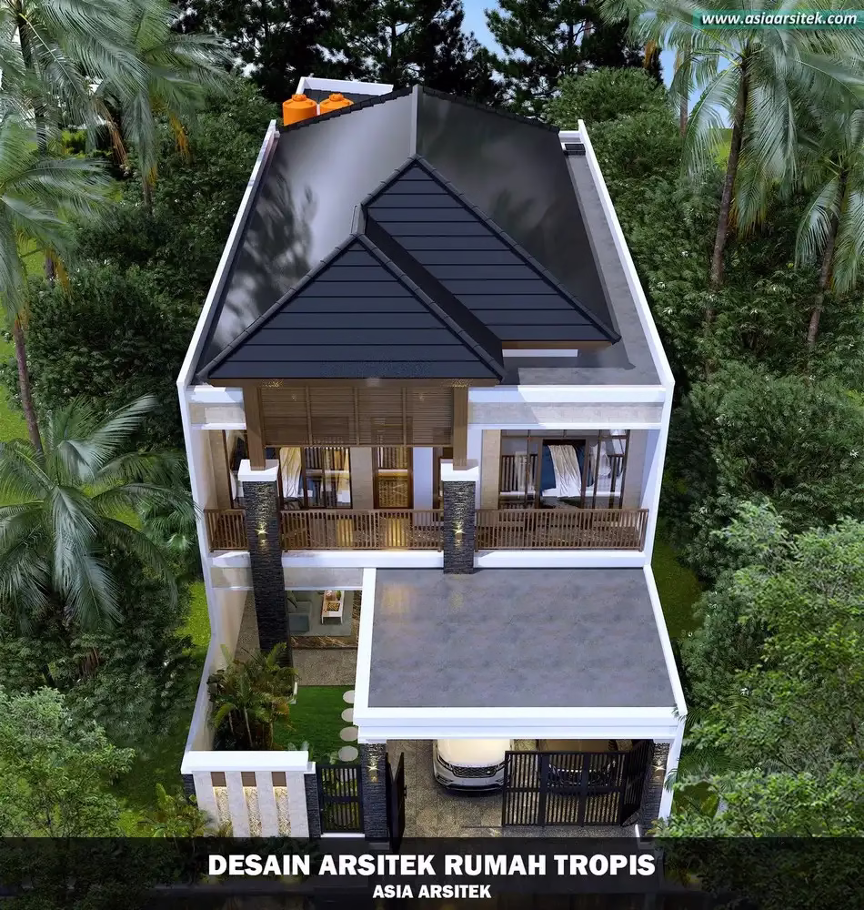 Rumah Tropis Mewah 2 Lantai