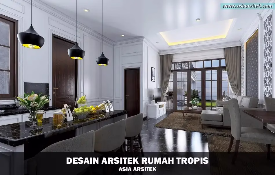 Rumah Tropis Mewah 2 Lantai
