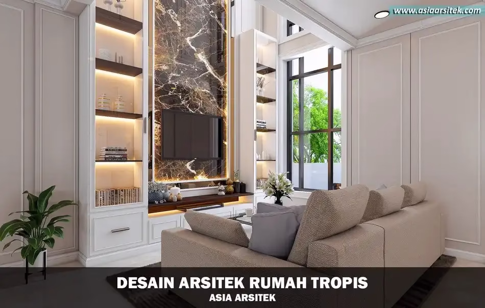 Rumah Tropis Modern 3 Lantai di Cibubur Bogor