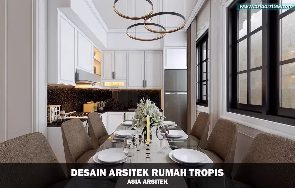 Rumah Tropis Modern 3 Lantai di Cibubur Bogor