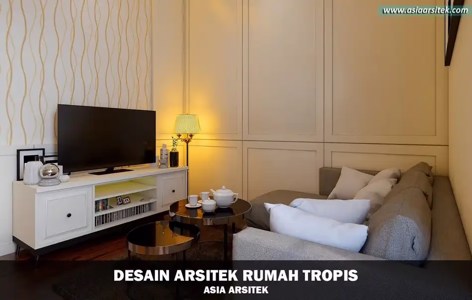 Rumah Tropis Modern 3 Lantai di Cipondoh