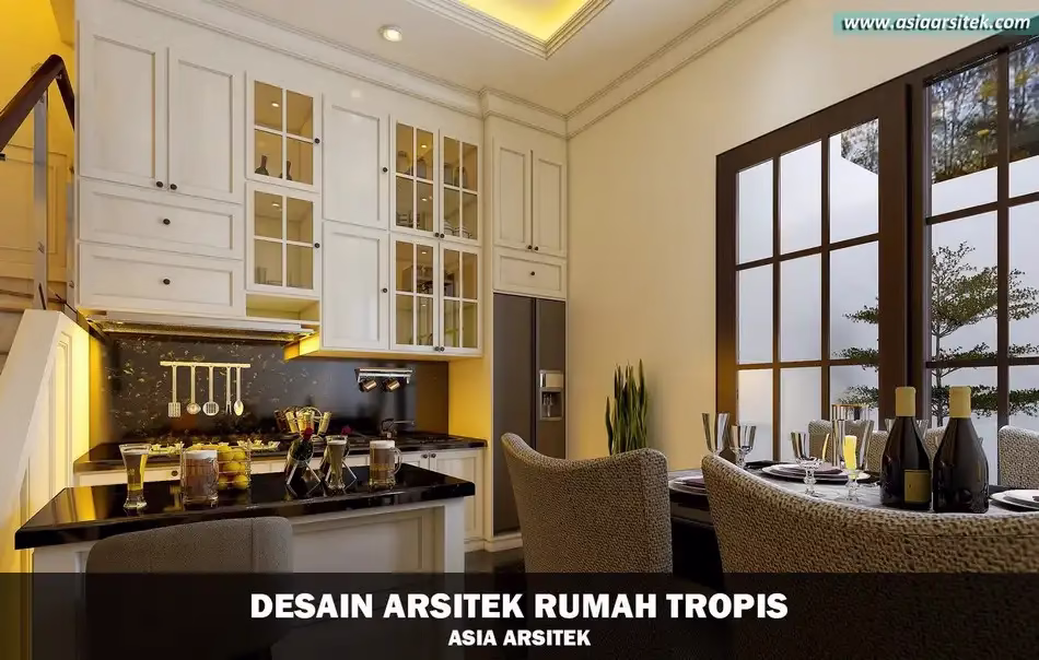 Rumah Tropis Modern 3 Lantai di Cipondoh