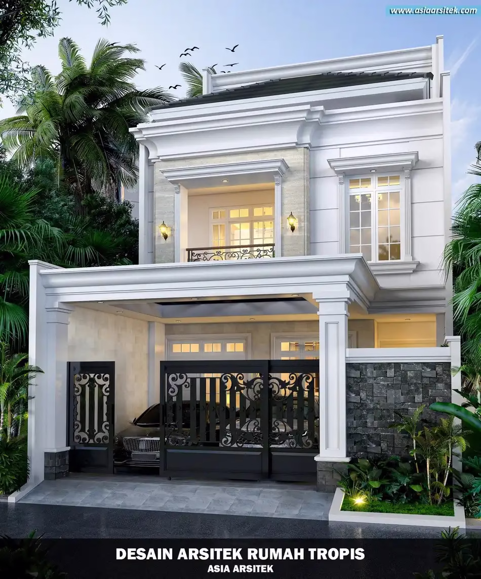 Rumah Tropis Modern 3 Lantai