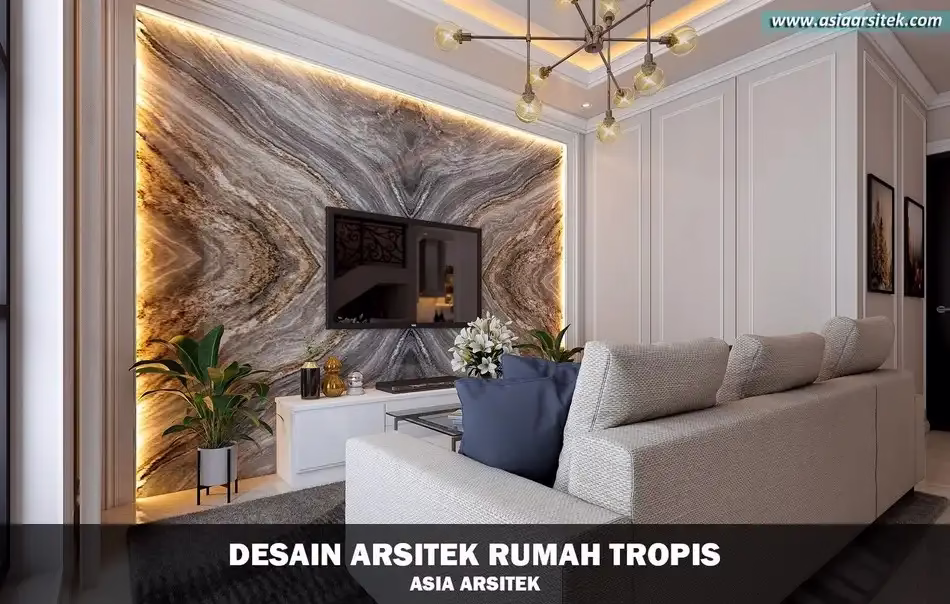 Desain Rumah Tropis Modern Tebet