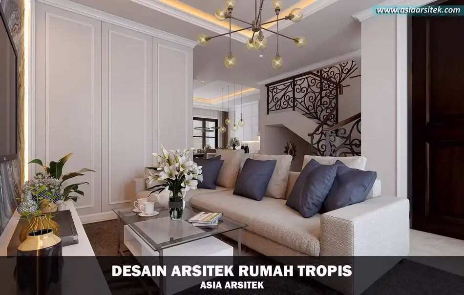 Desain Rumah Tropis Modern Tebet