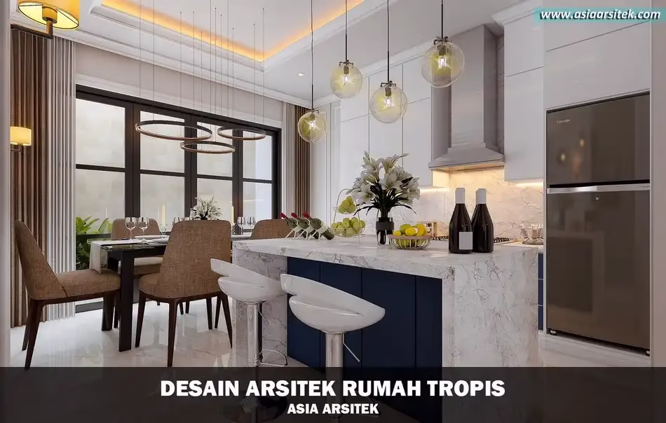 Desain Rumah Tropis Modern Tebet