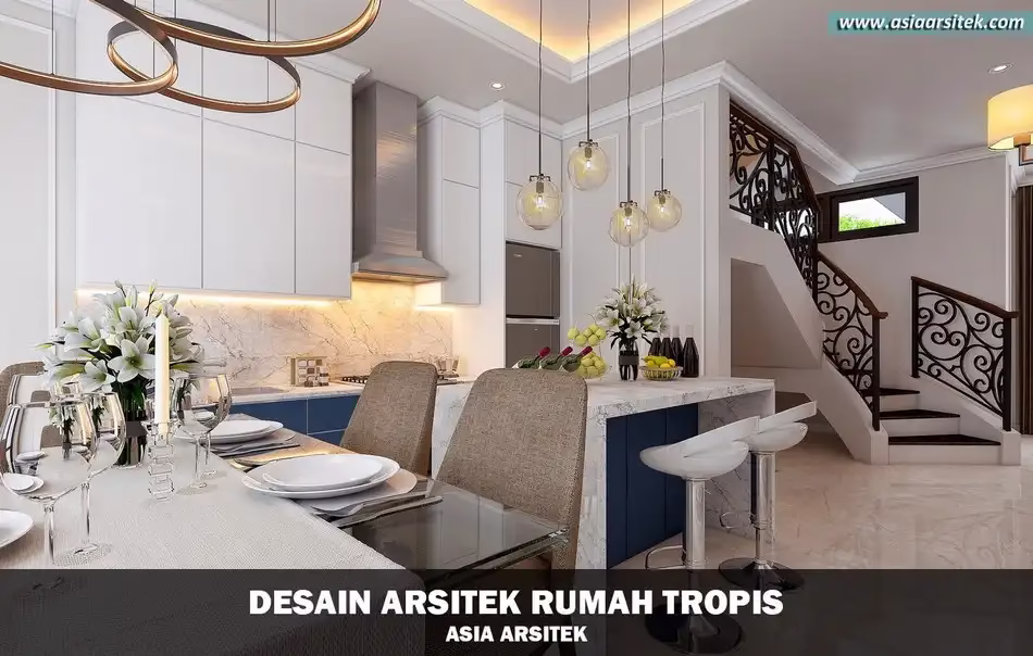 Desain Rumah Tropis Modern Tebet