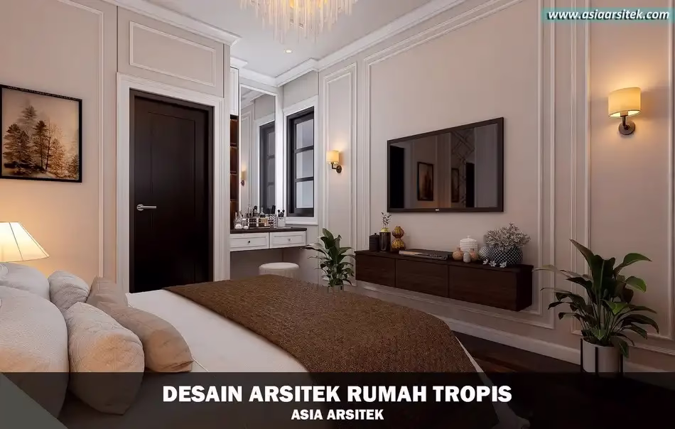 Desain Rumah Tropis Modern Tebet