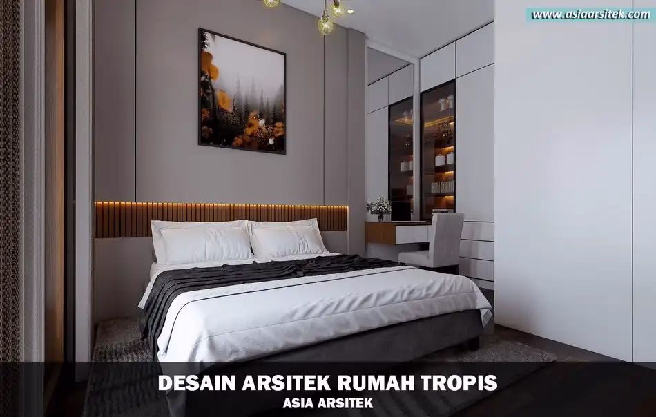 desain rumah tropis 2 lantai Depok
