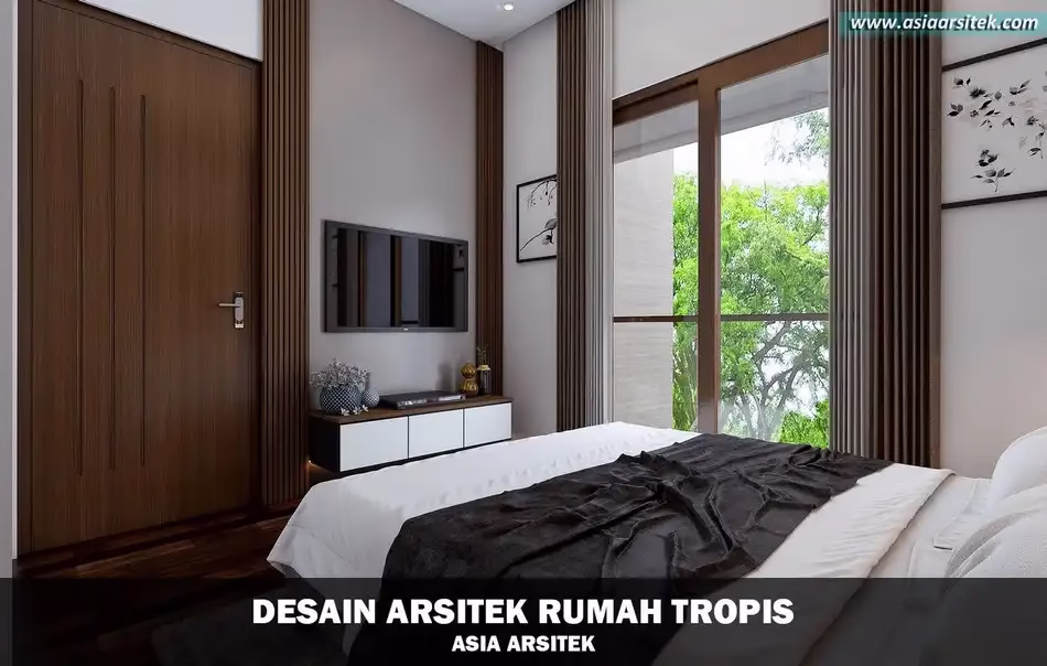 desain rumah tropis 2 lantai Depok