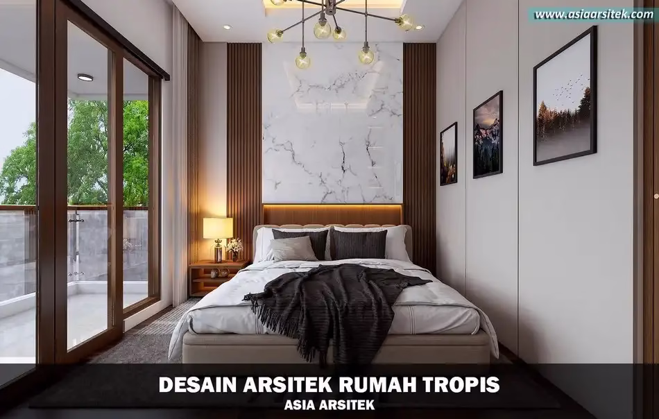 desain rumah tropis 2 lantai Depok