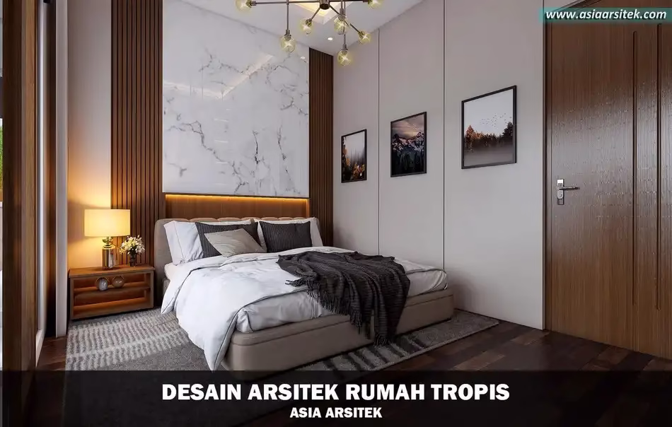 desain rumah tropis 2 lantai Depok