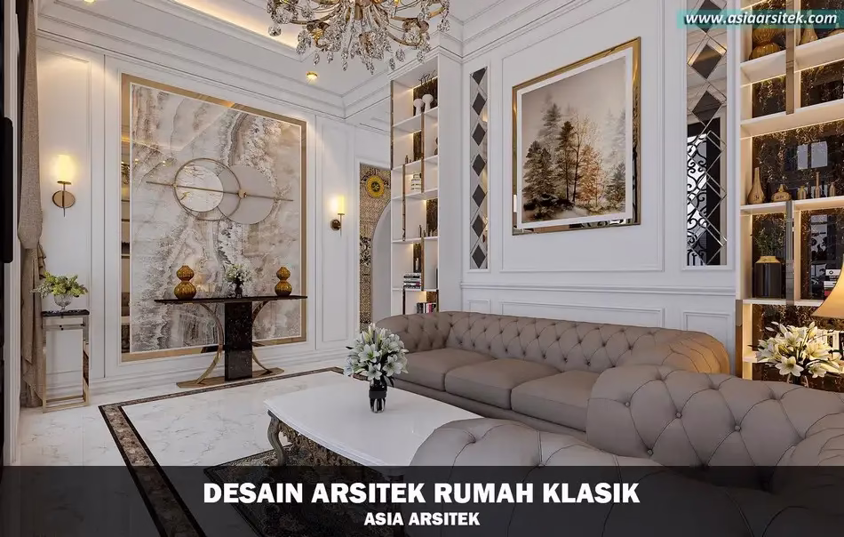 desain rumah klasik 2 lantai
