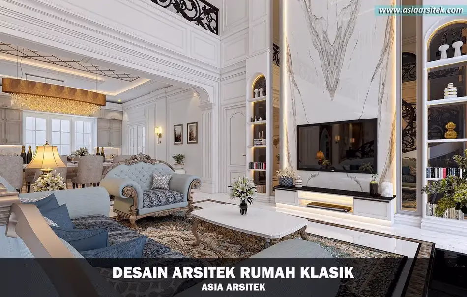 desain rumah klasik 2 lantai