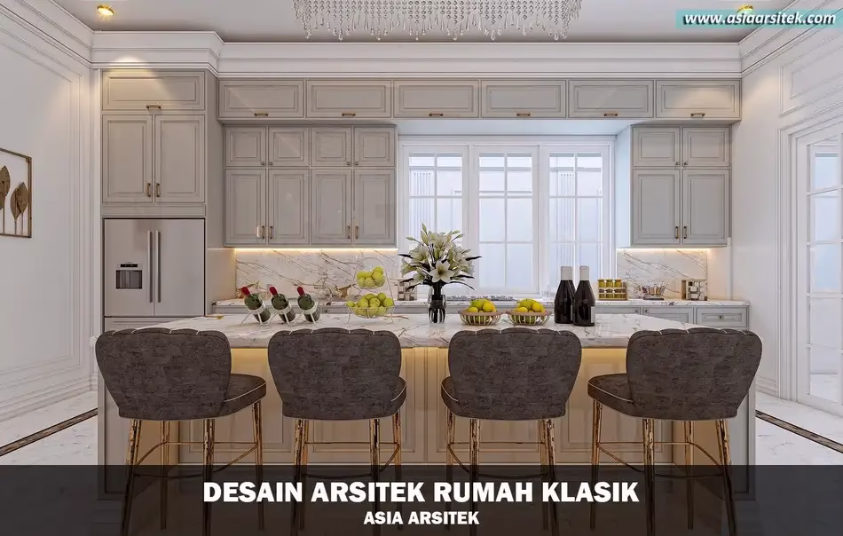 desain rumah klasik 2 lantai