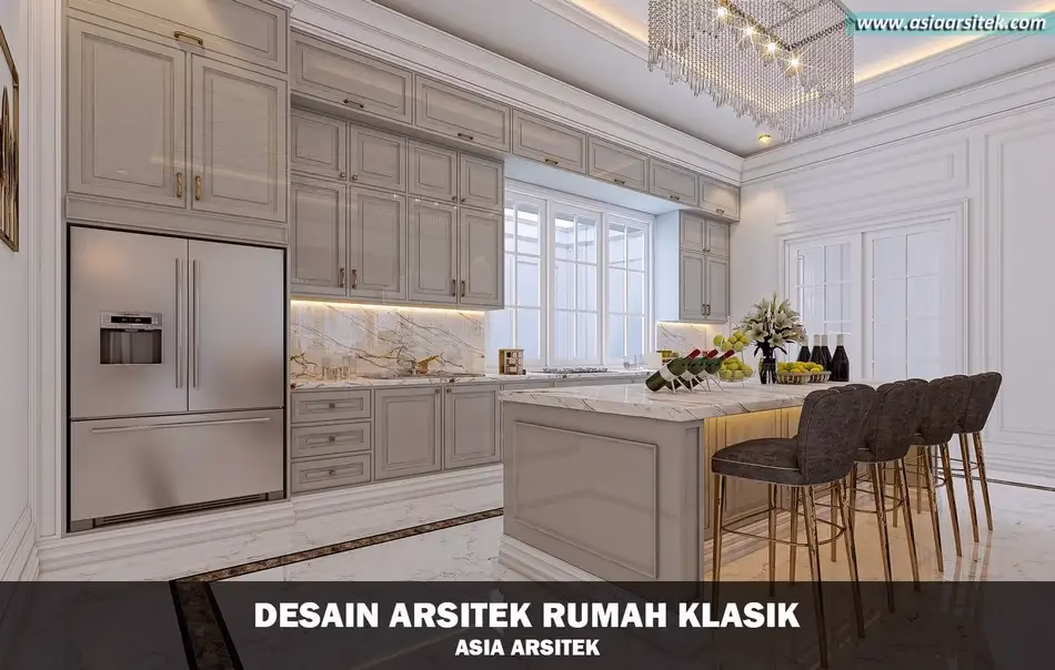 desain rumah klasik 2 lantai