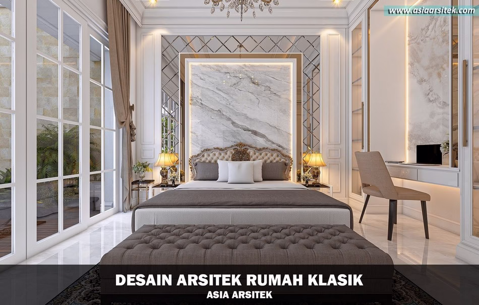 desain rumah klasik mewah 