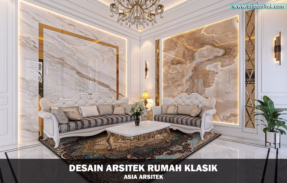 desain rumah klasik mewah 