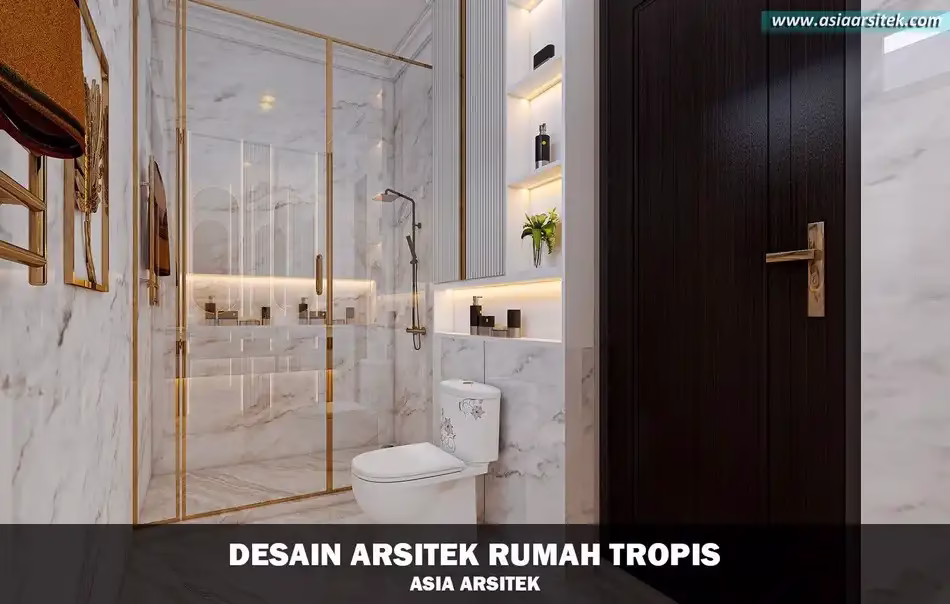 desain rumah mewah tropis 3 lantai