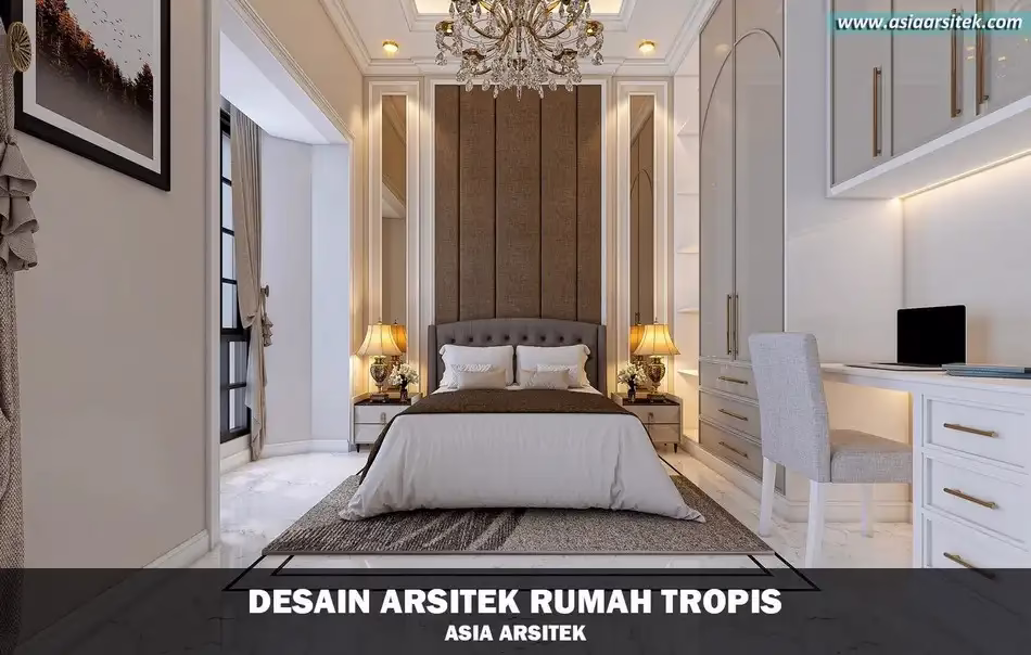 desain rumah mewah tropis 3 lantai