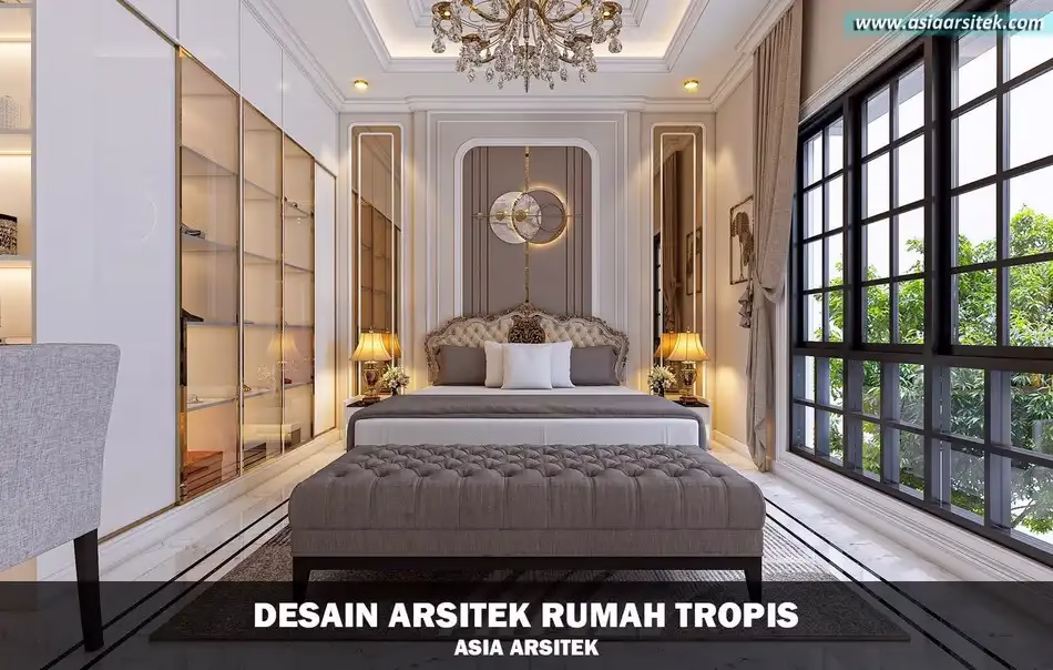 desain rumah mewah tropis 3 lantai