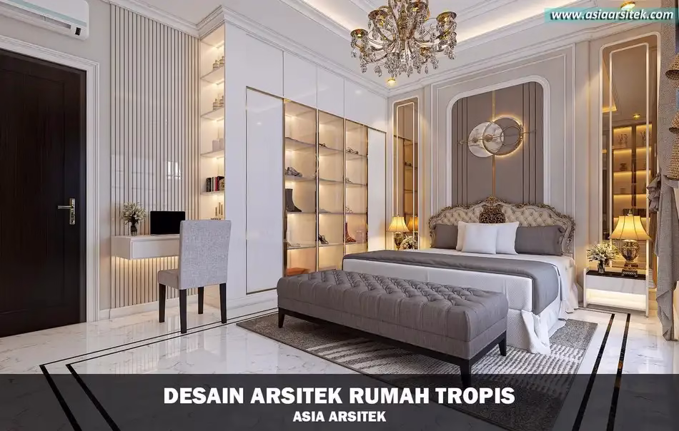 desain rumah mewah tropis 3 lantai
