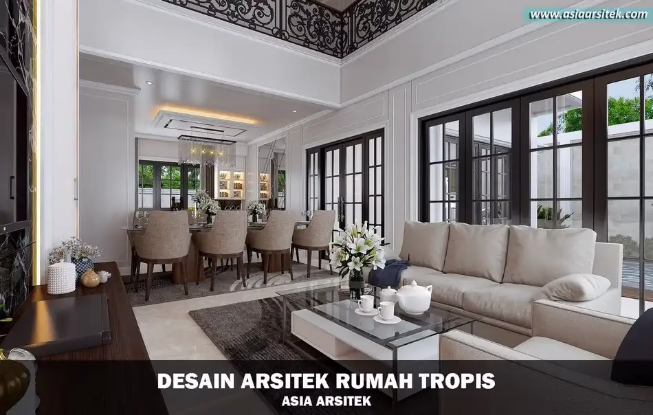 desain rumah mewah tropis