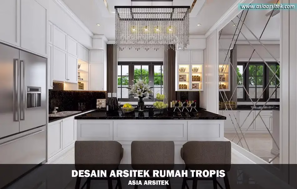 desain rumah mewah tropis